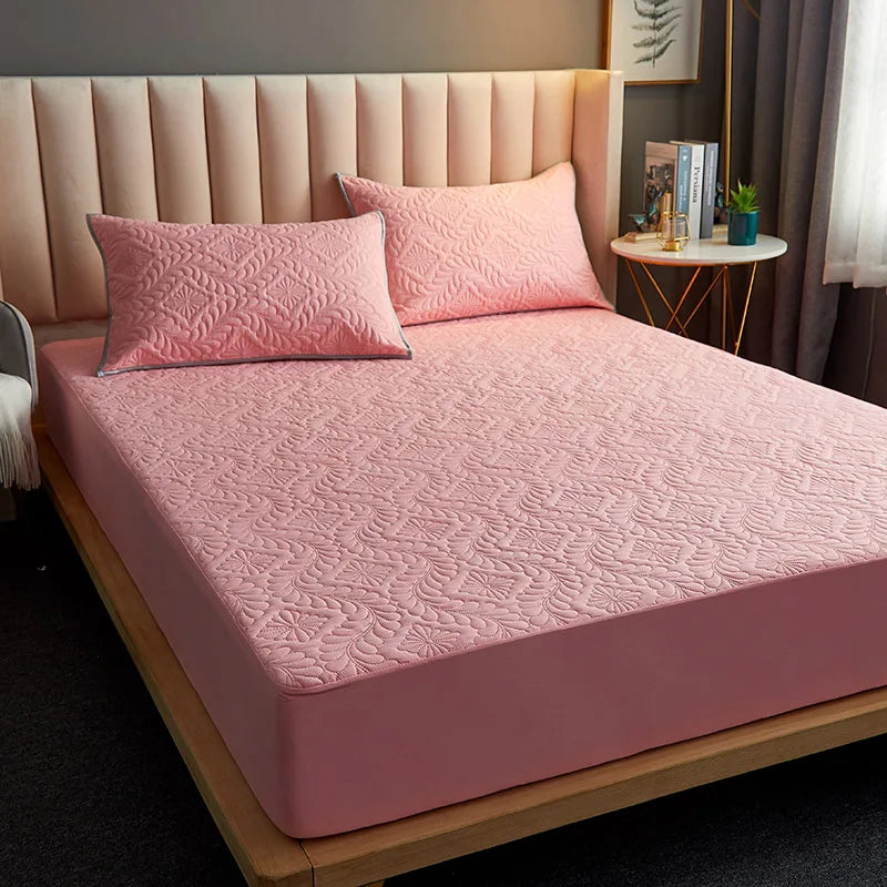 Waterproof Quilted Mattress Cover – Breathable Fitted Sheet Protector | Homevera