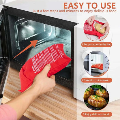 Microwave Potato Cooker Bag – Quick & Easy Baked Potato Maker (1PC / 2PCS Options)