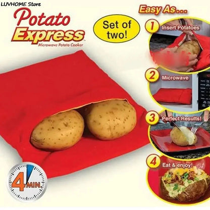 Microwave Potato Cooker Bag – Quick & Easy Baked Potato Maker (1PC / 2PCS Options)
