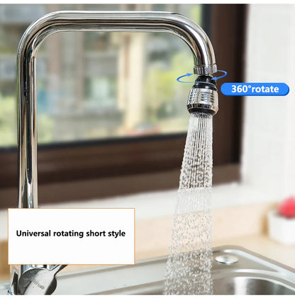 360° Rotating Faucet Aerator – Dual-Mode High-Pressure Sink Water Saver