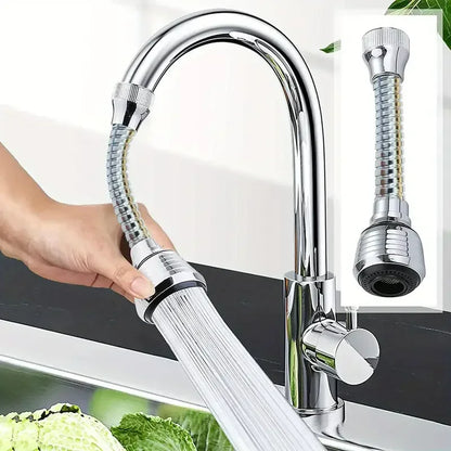 360° Rotating Faucet Aerator – Dual-Mode High-Pressure Sink Water Saver