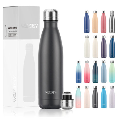 500ml Stainless Steel Insulated Water Bottle – Double Wall Vacuum Flask for Hot & Cold Drinks | Homevera