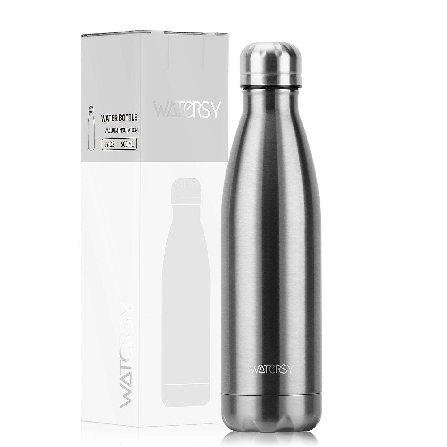 500ml Stainless Steel Insulated Water Bottle – Double Wall Vacuum Flask for Hot & Cold Drinks | Homevera