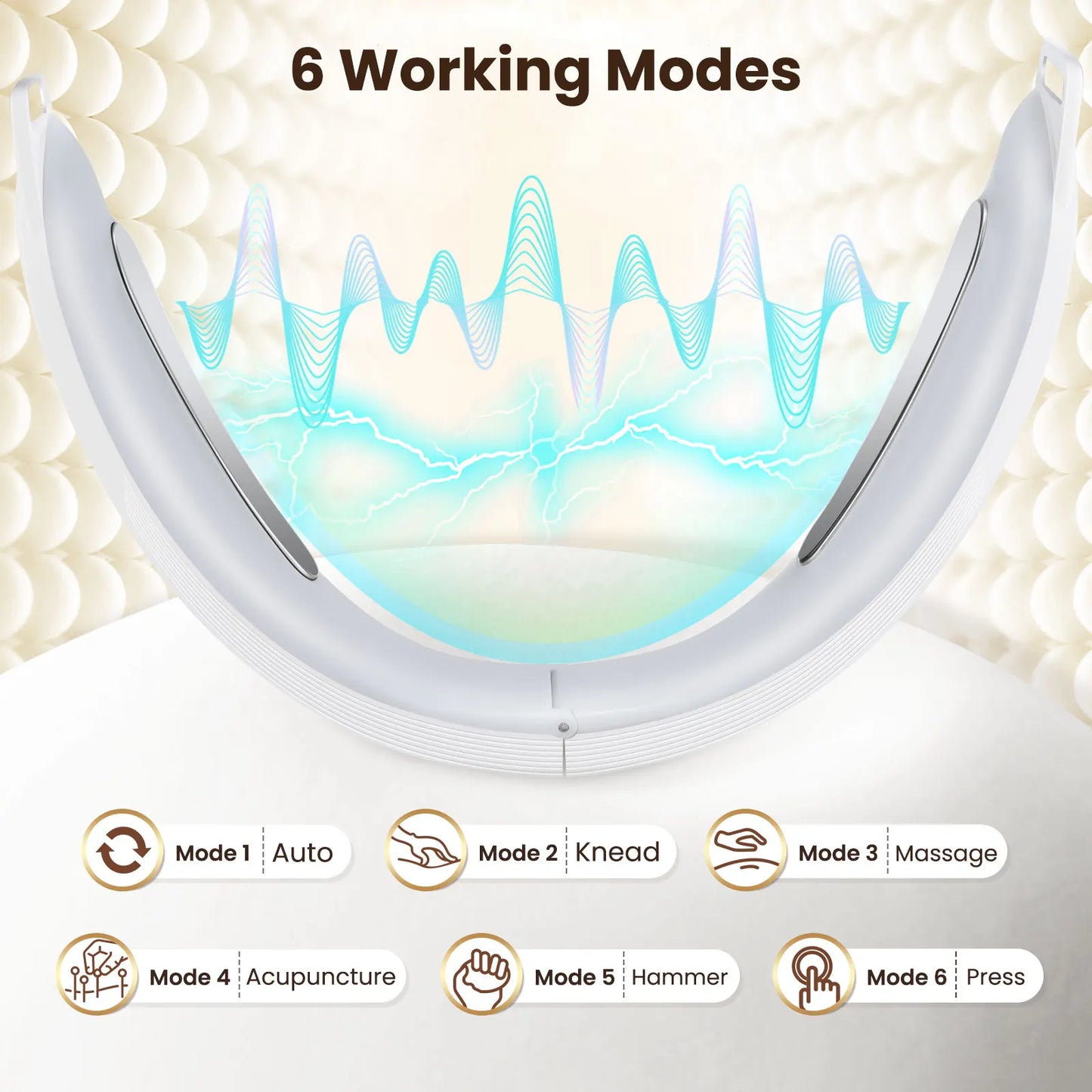 Electric V-Face Lifting Beauty Device – 6 Modes EMS Micro-Current Facial Sculpting Massager