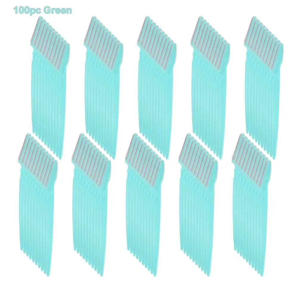 Professional Eyebrow Trimmer Kit for Women – Stainless Steel Facial Razor Set