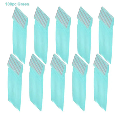 Professional Eyebrow Trimmer Kit for Women – Stainless Steel Facial Razor Set