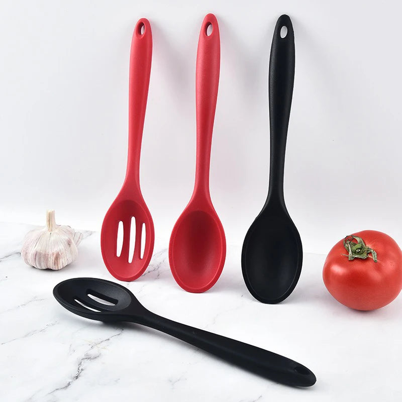 2-Piece Silicone Cooking Spoon Set