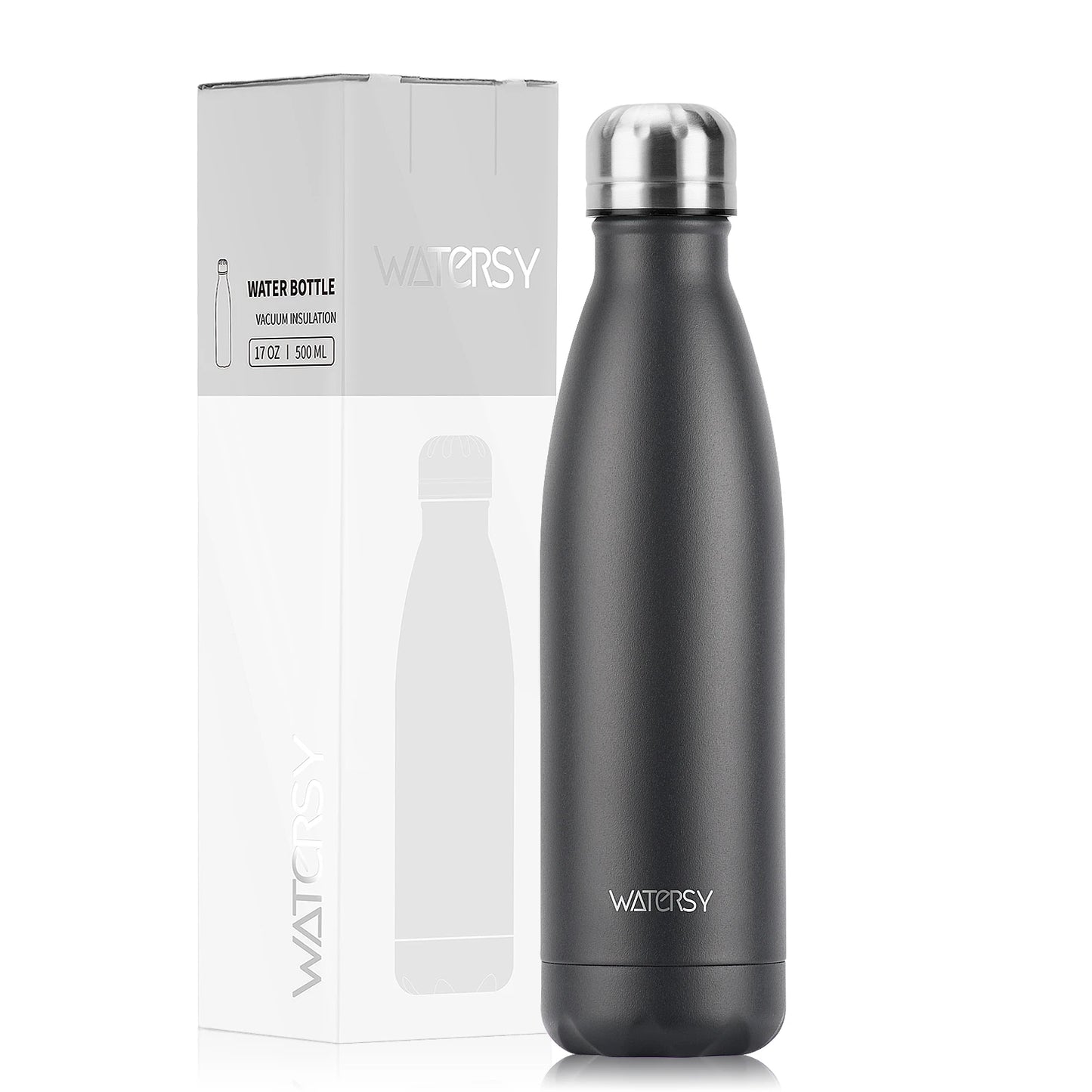 500ml Stainless Steel Insulated Water Bottle – Double Wall Vacuum Flask for Hot & Cold Drinks | Homevera