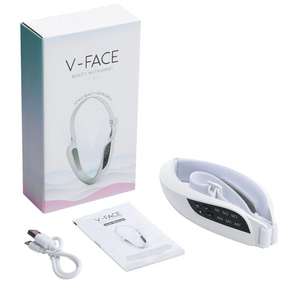 Electric V-Face Lifting Beauty Device – 6 Modes EMS Micro-Current Facial Sculpting Massager