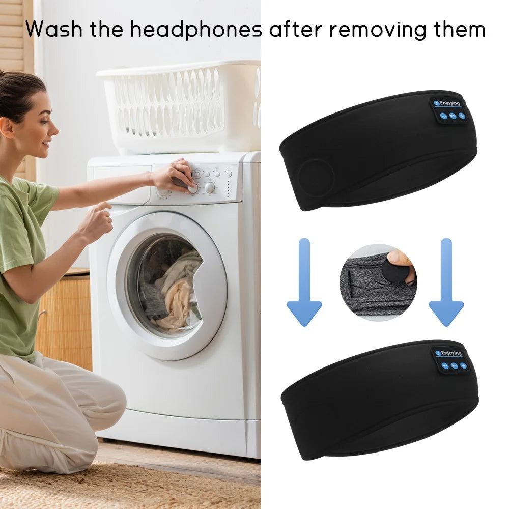 Wireless Bluetooth Sleeping Headband – Noise-Canceling Sports & Sleep Audio Mask