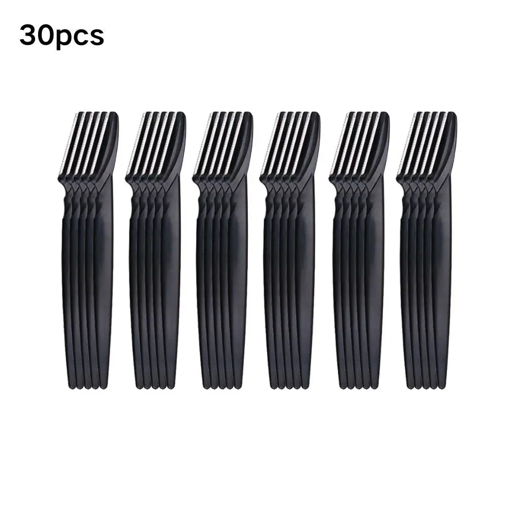 Professional Eyebrow Trimmer Kit for Women – Stainless Steel Facial Razor Set