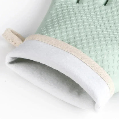 Anti-scald Thickened Silicone Gloves Heat Resistant Microwave Oven Baking Gloves BBQ Gloves Anti-slip Heat Insulation Mitts