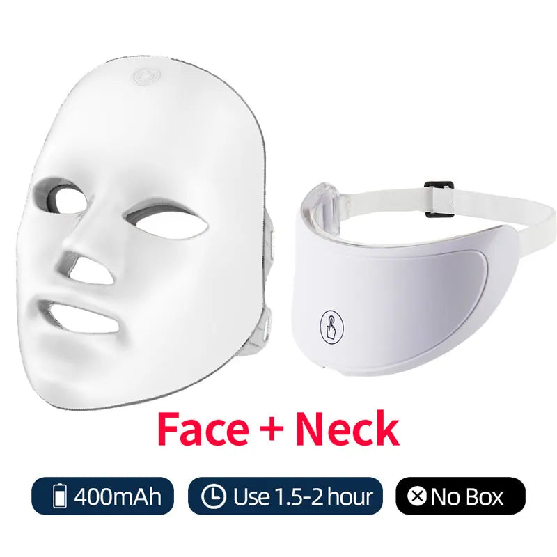 LED Face & Neck Mask – Rechargeable LED Photon Therapy Beauty Device