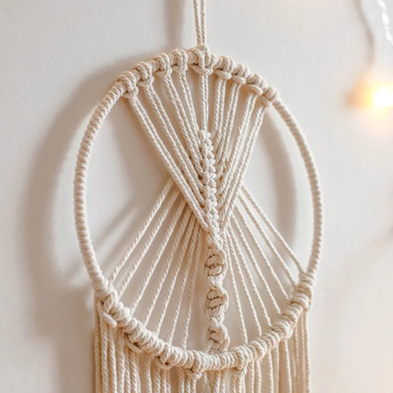 Macrame Dream Catcher Nordic Tapestry for Ramadan & Eid | Boho Wall Décor | Homevera