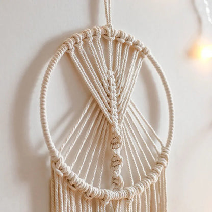 Macrame Dream Catcher Nordic Tapestry for Ramadan & Eid | Boho Wall Décor | Homevera