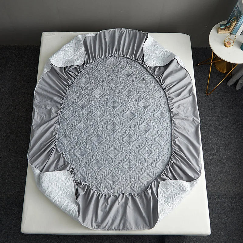 Waterproof Quilted Mattress Cover – Breathable Fitted Sheet Protector | Homevera