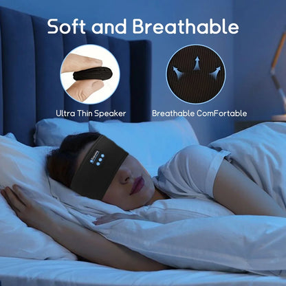 Wireless Bluetooth Sleeping Headband – Noise-Canceling Sports & Sleep Audio Mask