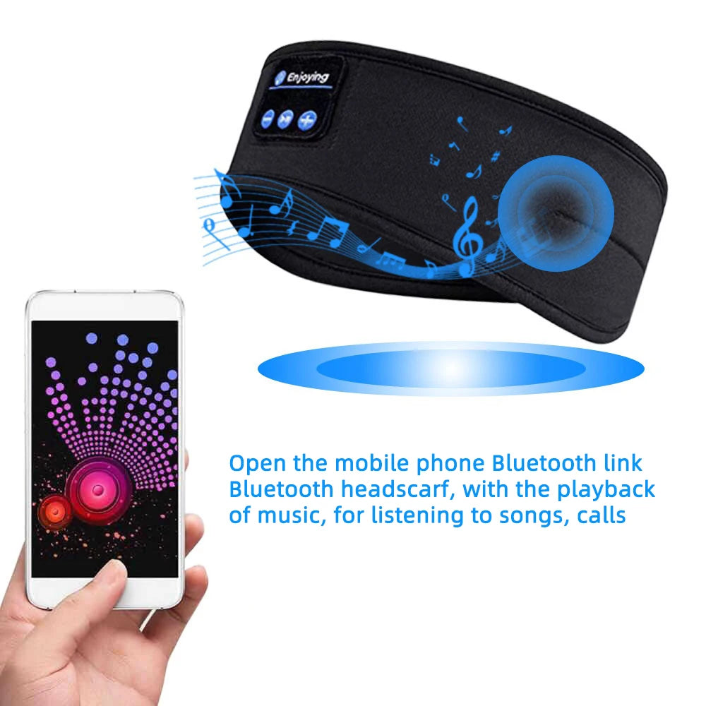 Wireless Bluetooth Sleeping Headband – Noise-Canceling Sports & Sleep Audio Mask