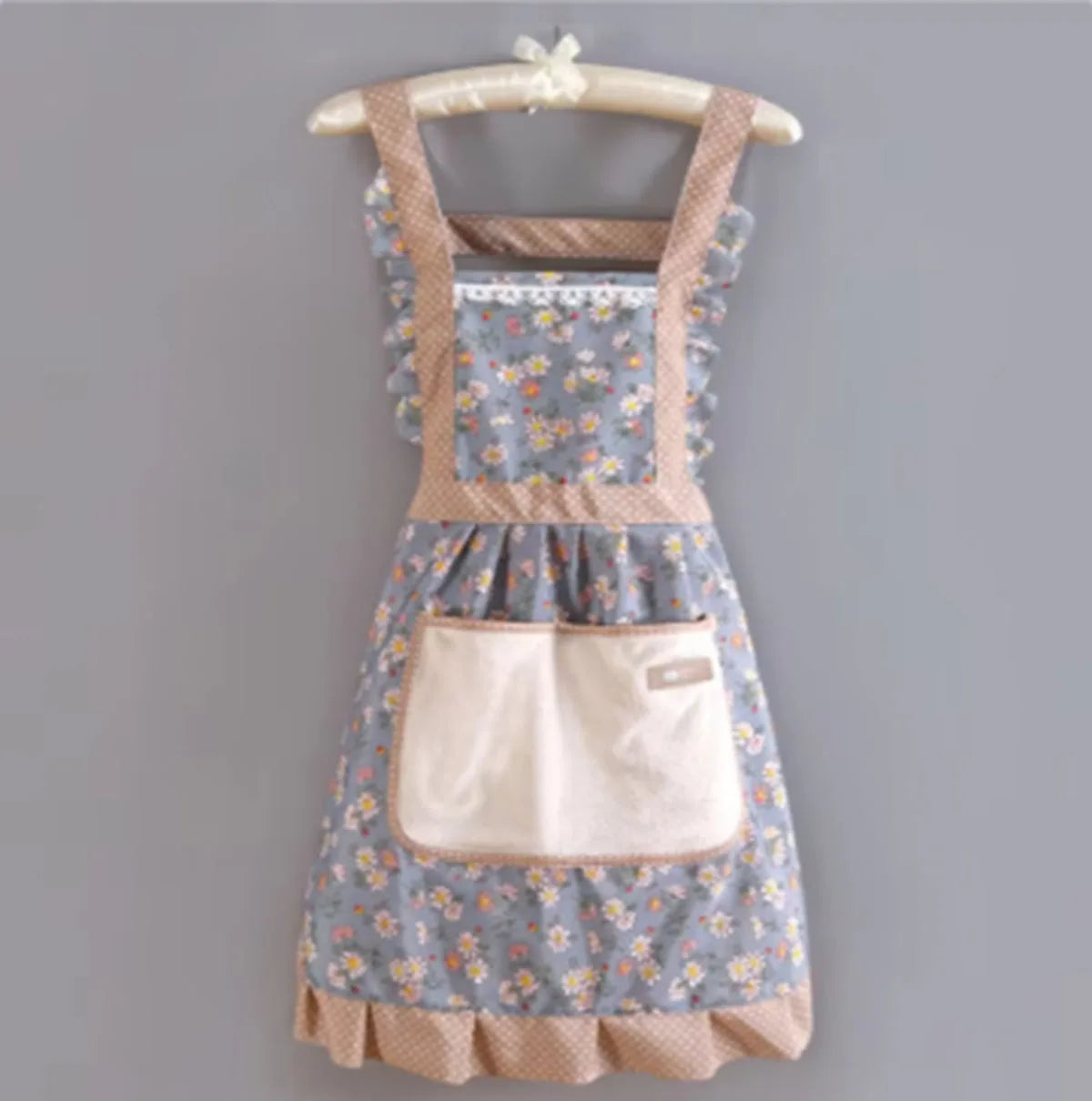 Lovely Cotton Canvas Apron – Breathable, Anti-Fouling Kitchen Apron for Women