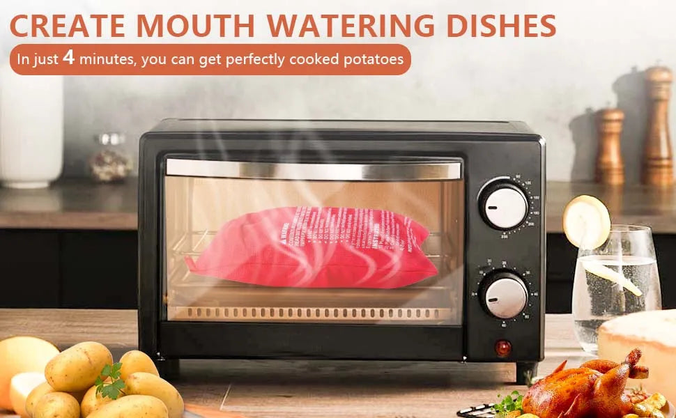 Microwave Potato Cooker Bag – Quick & Easy Baked Potato Maker (1PC / 2PCS Options)