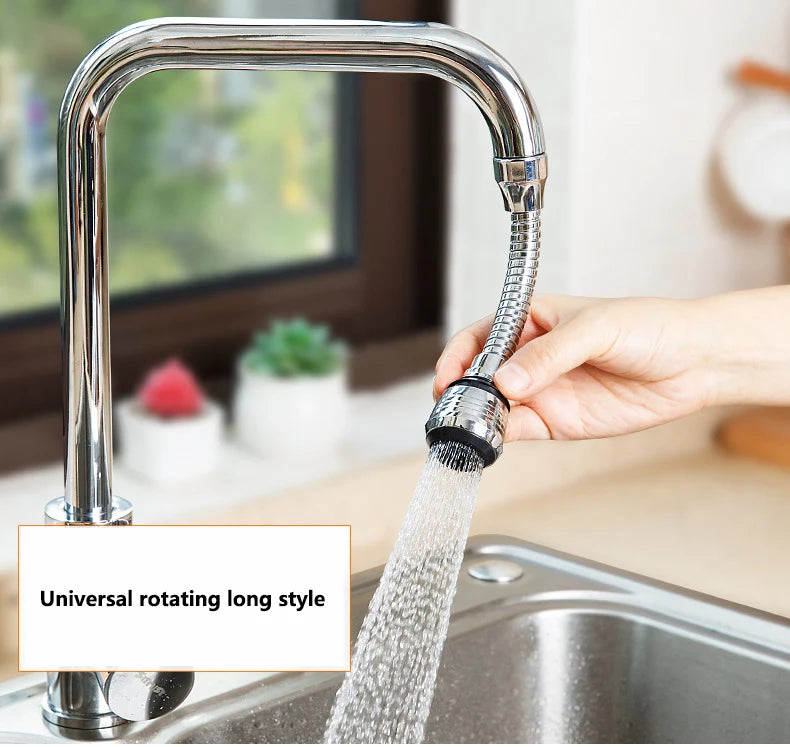 360° Rotating Faucet Aerator – Dual-Mode High-Pressure Sink Water Saver