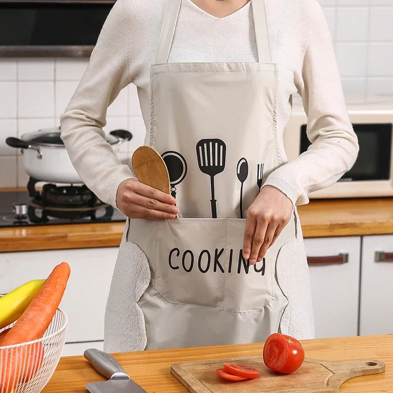 Waterproof & Oilproof Kitchen Apron – Lightweight Cooking Apron for Men & Women | Homevera
